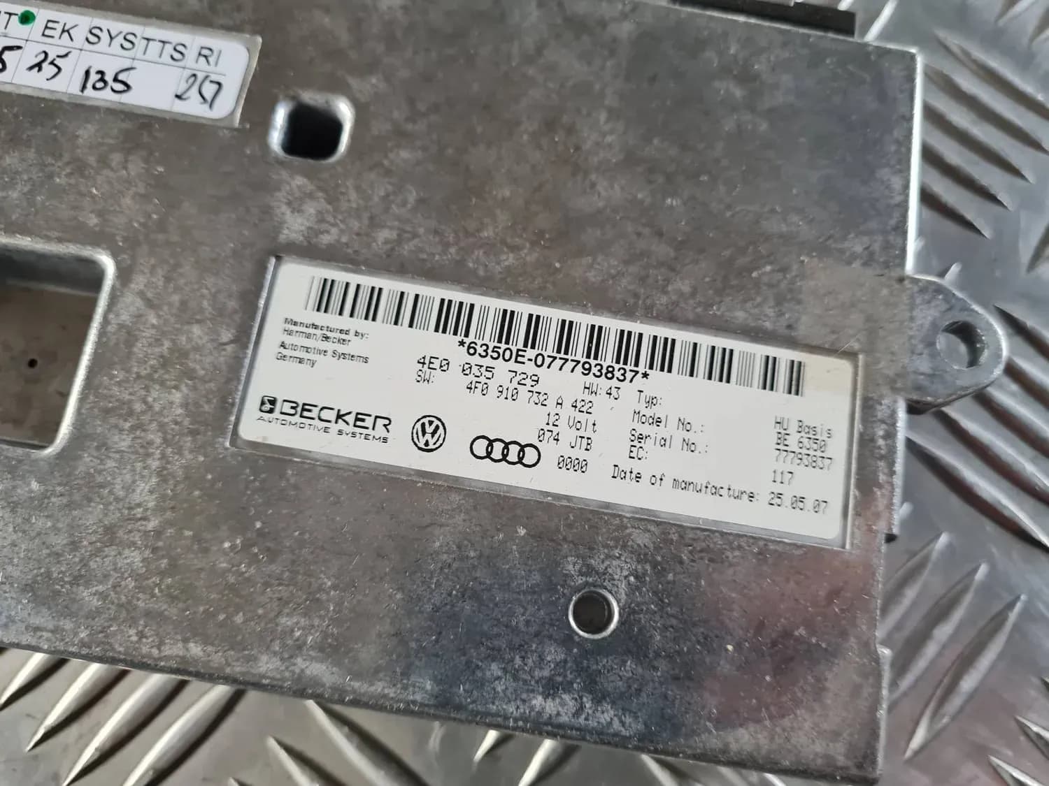 Unidade de controlo multimédia AUDI A6 2008 - foto 3