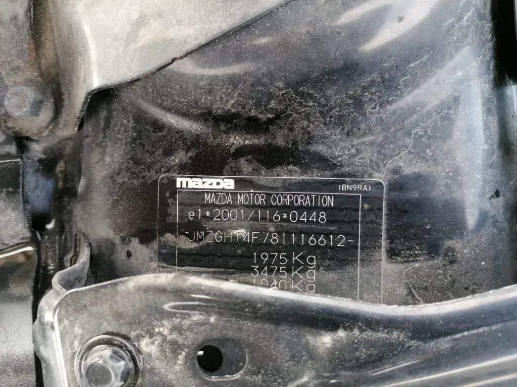 Foto do automóvel desmontado 4